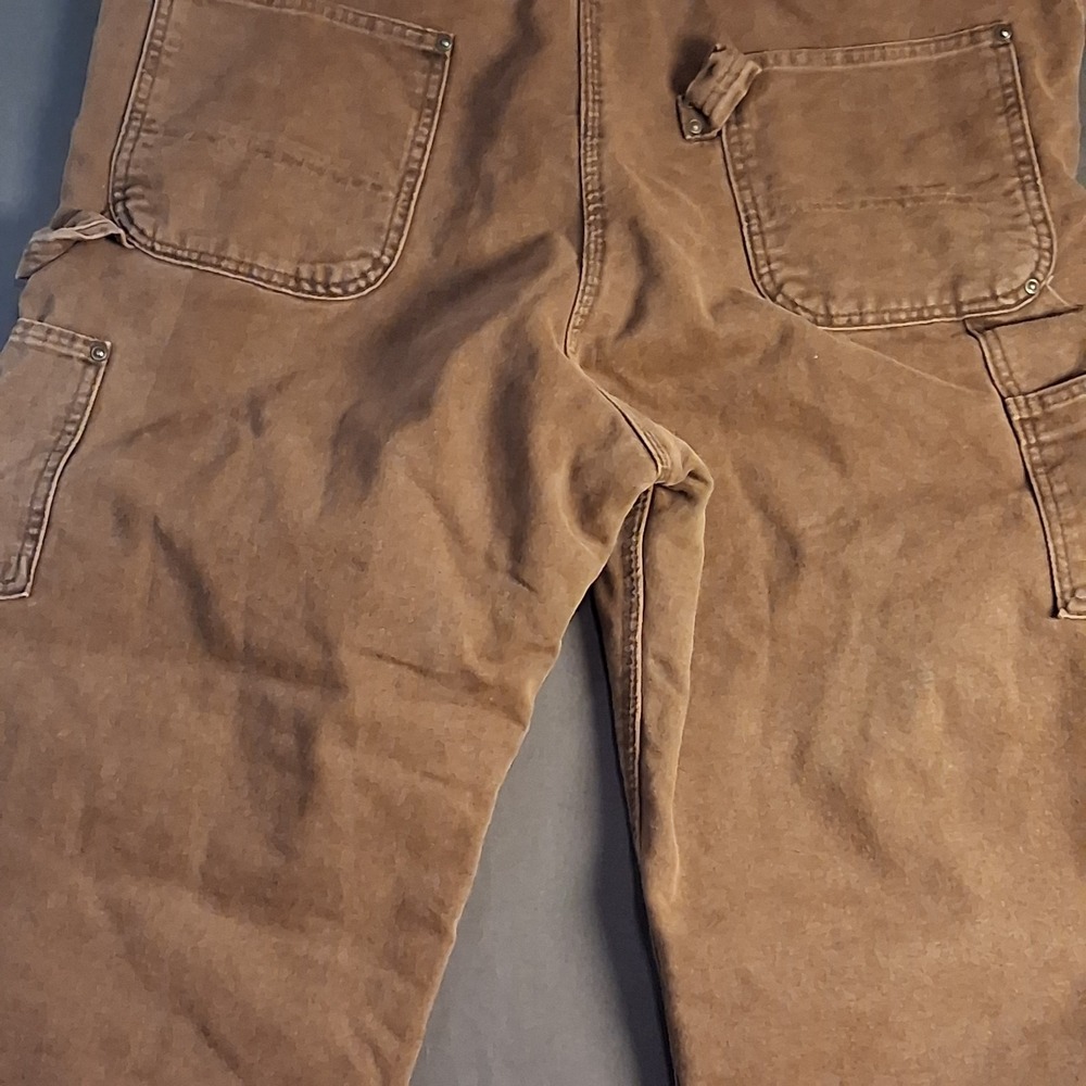 Carhartt Mint Vintage Work Overalls 38x32 Mens Brown Double Knee Insulated - USA - Picture 8 of 12